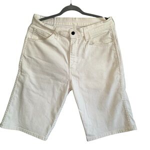 Levi's White Denim Shorts waist 32
